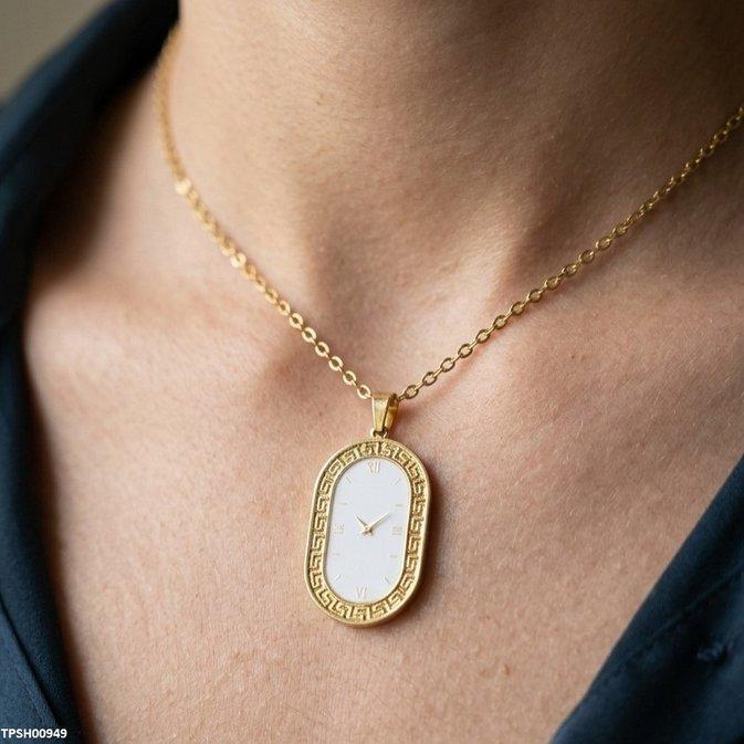 TPSH00949 BHS Oval Watch Design Stainless Steel Pendant - TPSH