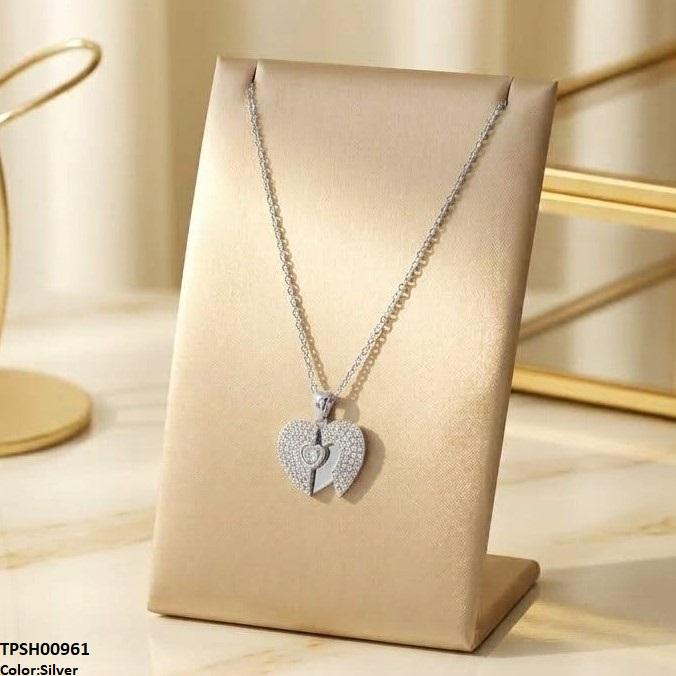 TPSH00961 TNR Stainless Steel Zicon Heart Pendant - TPSH