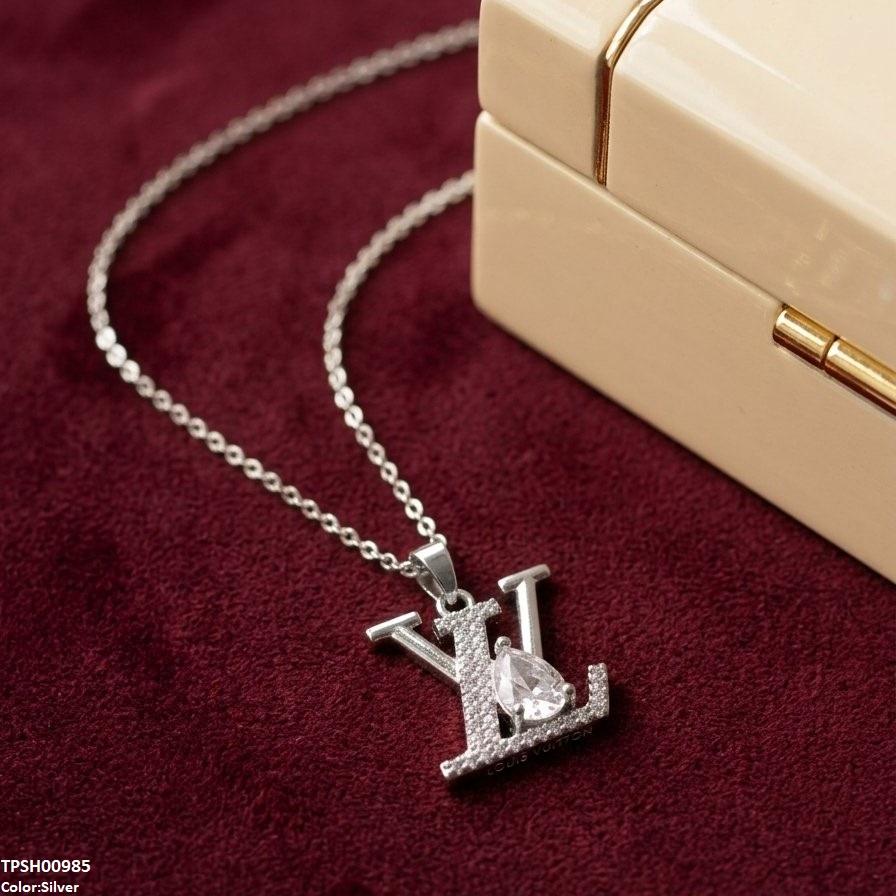 TPSH00985 TNR Stainless Steel Zircon Tear Pendant - TPSH
