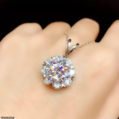 TPSH01018 KRL Flower ZIRCON Stone Pendant - TPSH