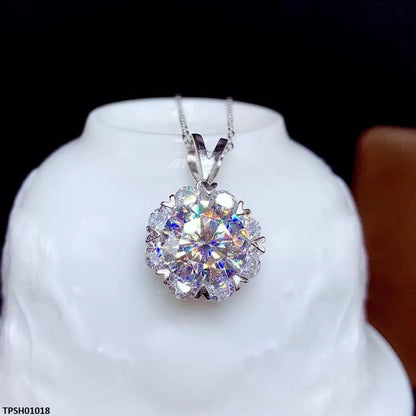TPSH01018 KRL Flower ZIRCON Stone Pendant - TPSH
