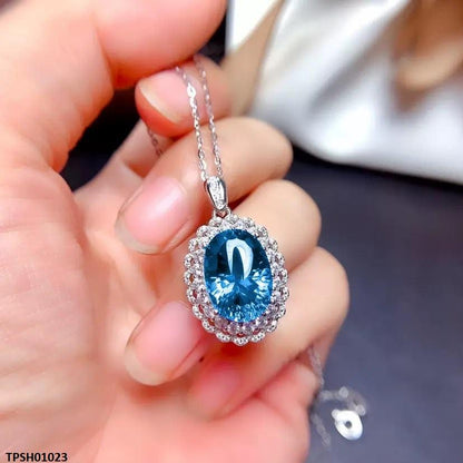 TPSH01023  KRL Oval ZIRCON Stone Pendant - TPSH