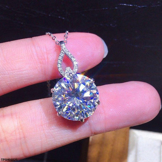 TPSH01025  KRL Round ZIRCON Stone Pendant - TPSH