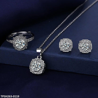 TPSH263 BLX Hexagone Pendant Set