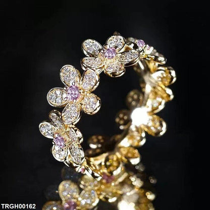 TRGH00162 CJD Flower Ring Adjustable - TRGH