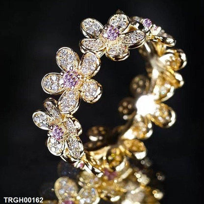 TRGH00162 CJD Flower Ring Adjustable - TRGH