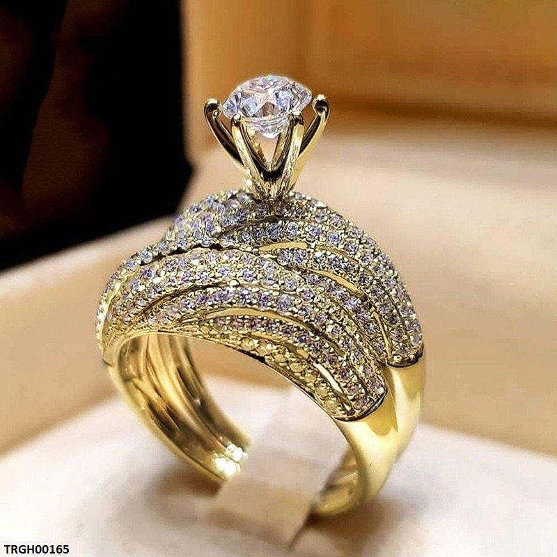 TRGH00165 CSH Imp Round Stone Ring - TRGH – TJ Bags