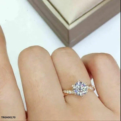TRGH00170 CSH Imp Round Cut Moissanite Ring - TRGH