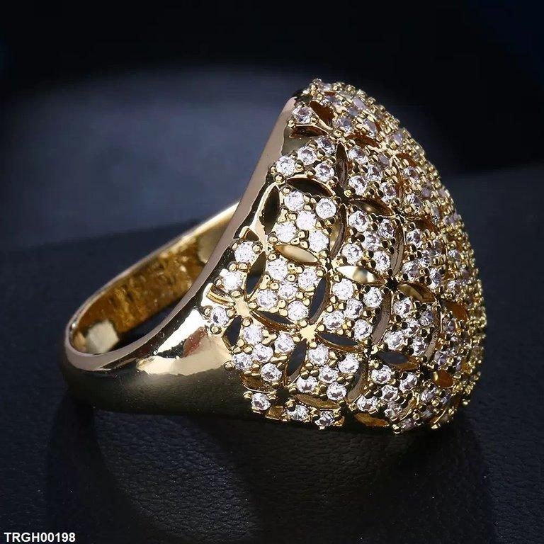 TRGH00198 BYJ Square Stone Ring - TRGH