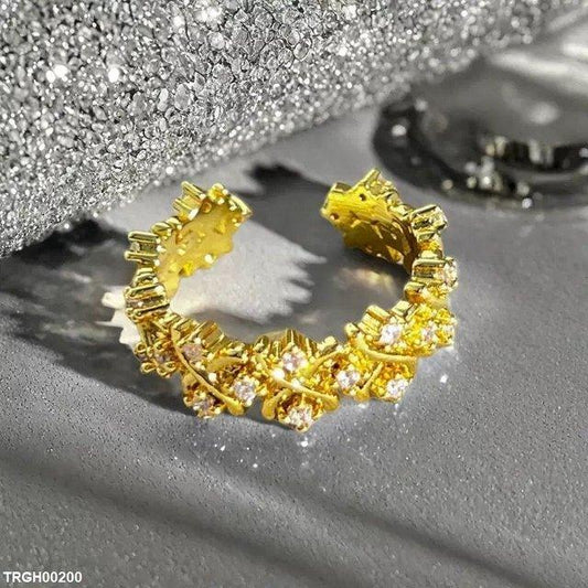 TRGH00200 SJS Cross Stone Ring Adjustable - TRGH