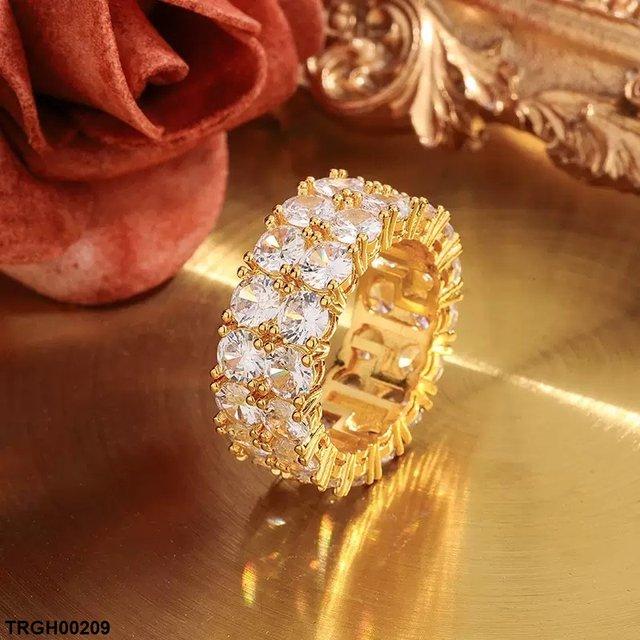 TRGH00209 KYC Round Double Stone Ring - TRGH