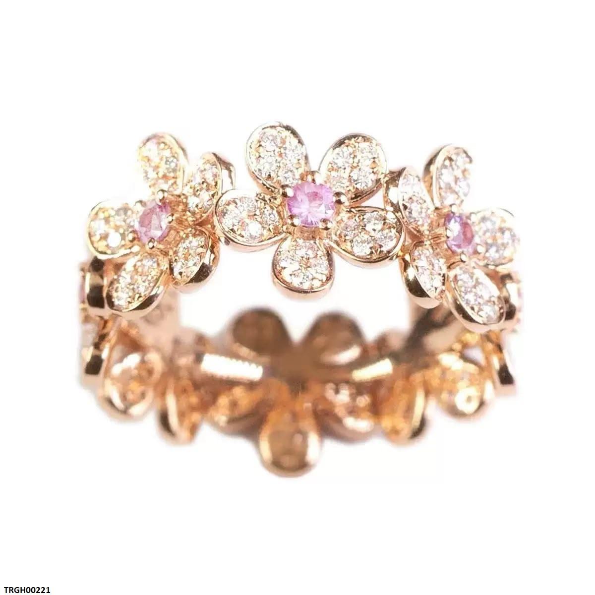 TRGH00221  CJD Flower Ring Adjustable - TRGH