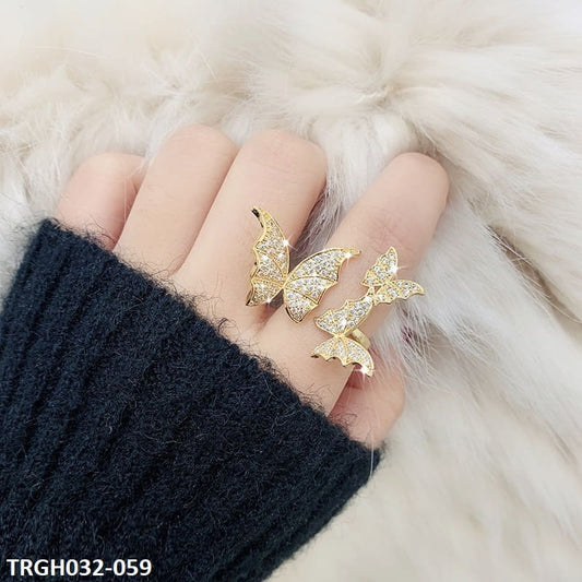 TRGH032 DNG Ring Butterfly Adjustable