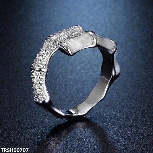 TRSH00707 ZFQ Stainless Steel Bamboo Ring Adjustable -  TRSH