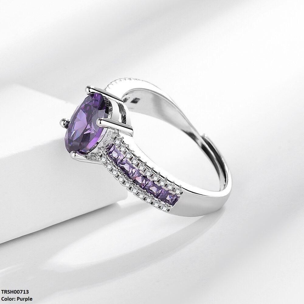 TRSH00713 BLX Oval/Square Layered Ring Adjustable - TRSH
