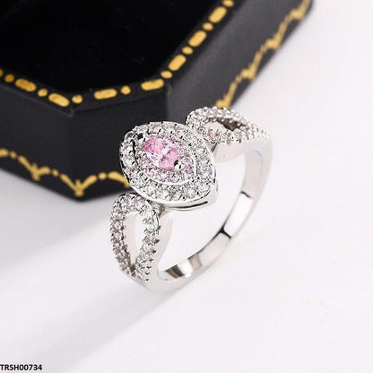 TRSH00734 KYC Double Marquise Stone Ring - TRSH