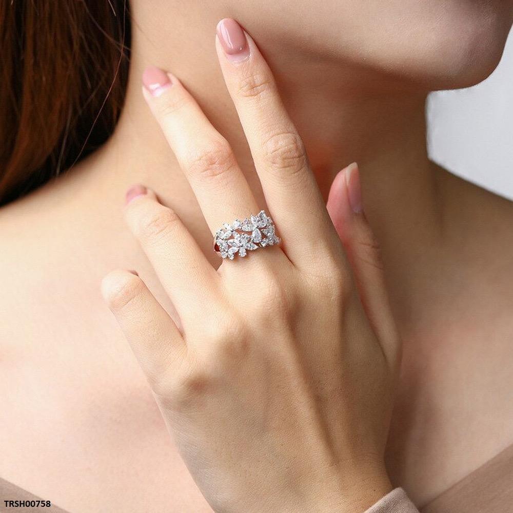 TRSH00758 CSH Marquise Flower Ring - TRSH