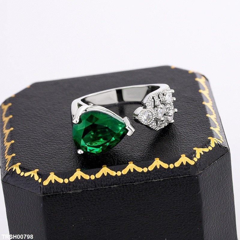 TRSH00798 KYC Tear Stone Ring Adjustable - TRSH