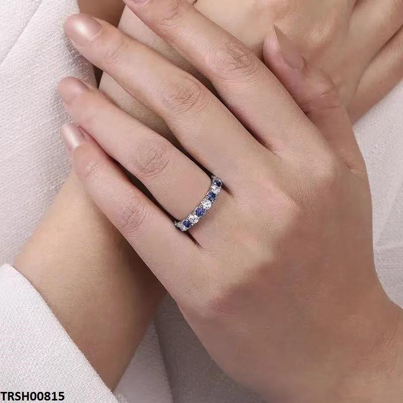 TRSH00815 CSH Round Sapphire Eternity Ring - TRSH – TJ Bags