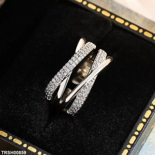 TRSH00859 KYC Double Layer X- Shaped Ring Adjustable - TRSH