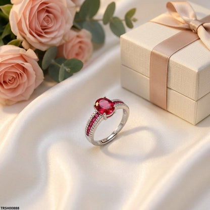 TRSH00888 BLX Oval/Square Layered Ring Adjustable - TBCH