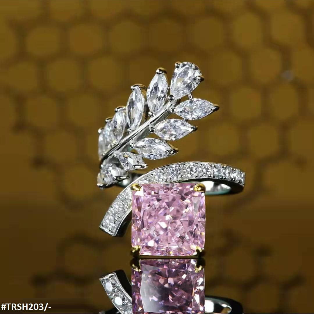 TRSH203 GWH Square Leaf's Adjustable Ring