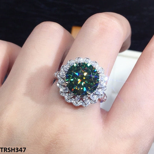 TRSH347 CSH Greenish Oval Ring