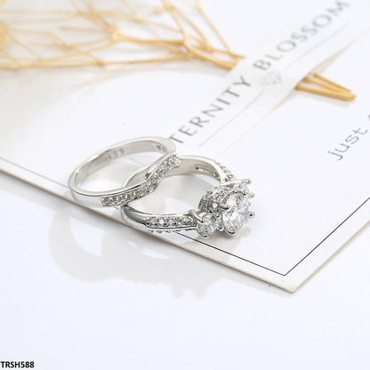 TRSH588 YLE Cocktail Couple Ring