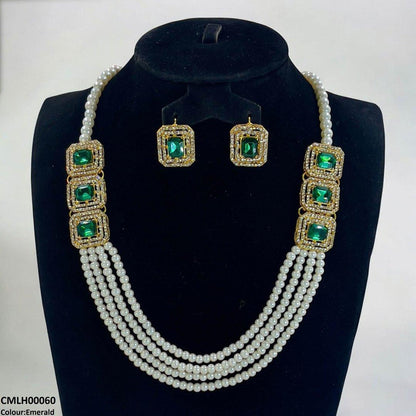 CMLH00060 FRN Rectangle Pearl Mala Set  - CMLH