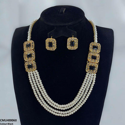 CMLH00060 FRN Rectangle Pearl Mala Set  - CMLH