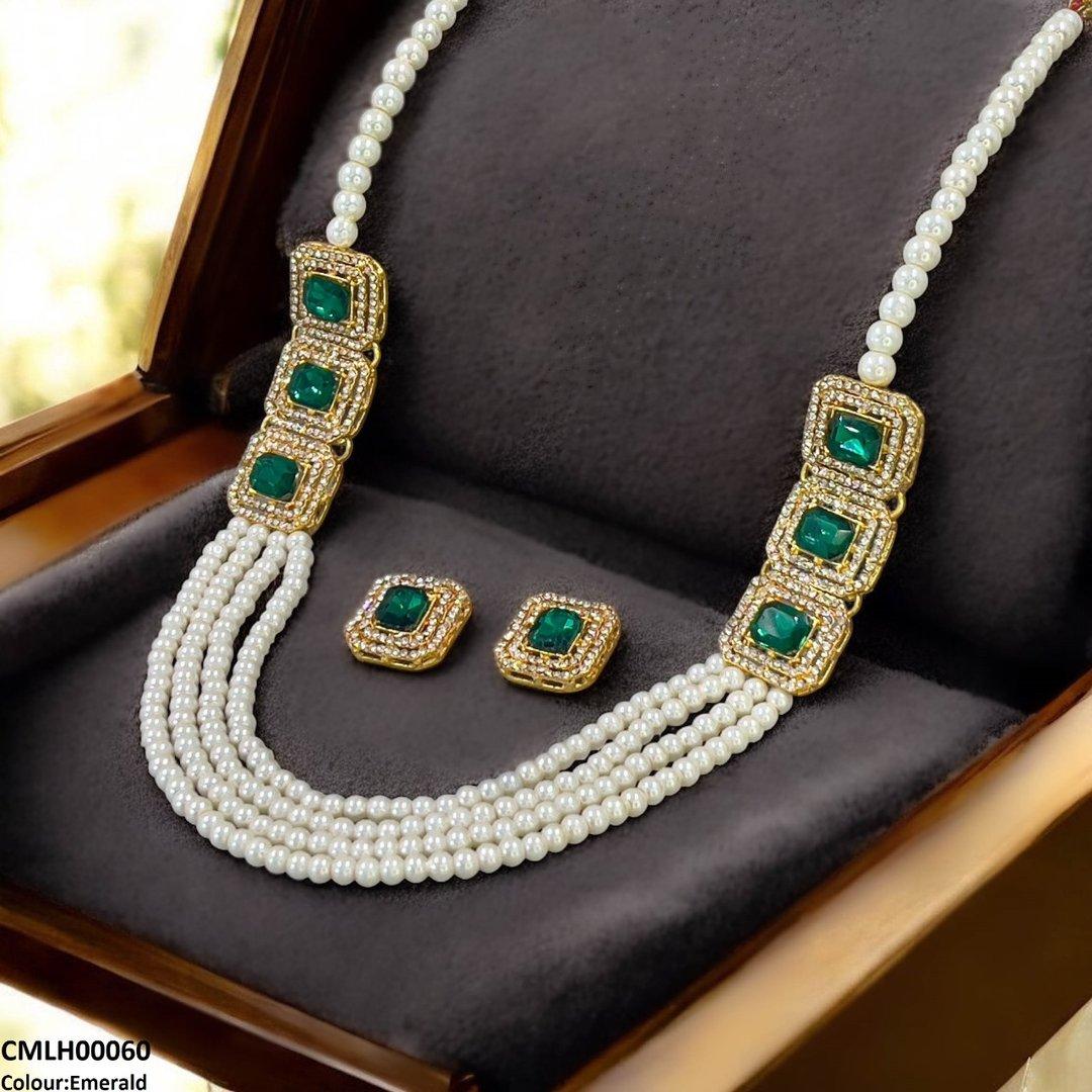 CMLH00060 FRN Rectangle Pearl Mala Set  - CMLH