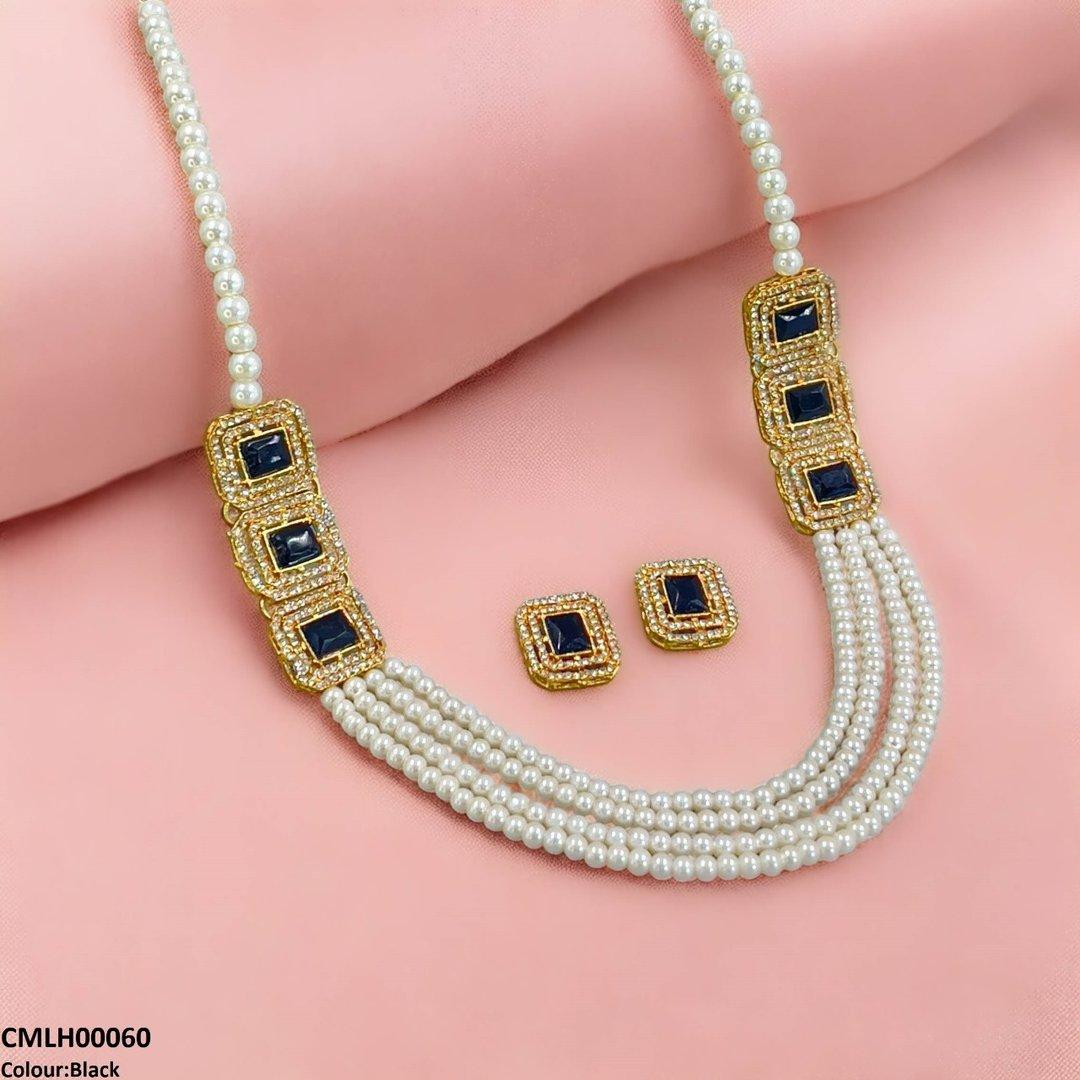 CMLH00060 FRN Rectangle Pearl Mala Set  - CMLH