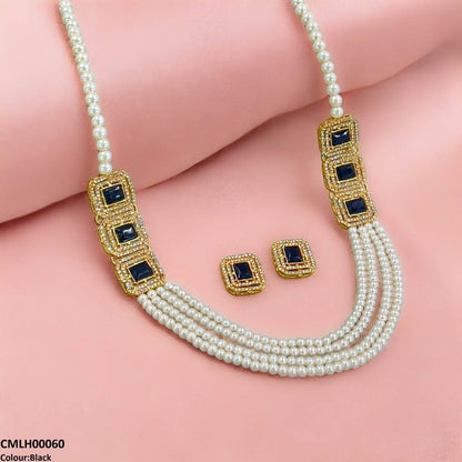 CMLH00060 FRN Rectangle Pearl Mala Set  - CMLH