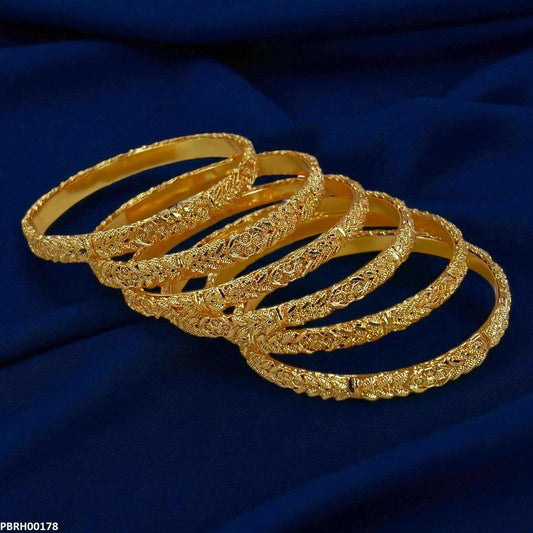 PBRH00178 MZM  Rope Twist Bangles 6 Pcs Set - PBRH