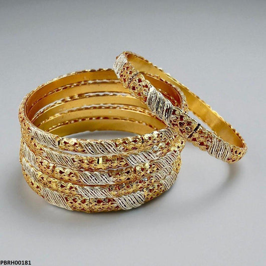 PBRH00181 MZM Antique Bangles 6 Pcs Set - PBRH
