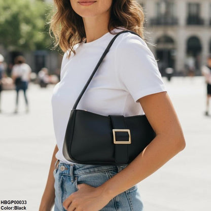 HBGP00033 Midnight Buckle Armpit Ladies Hand Bag - HBGP