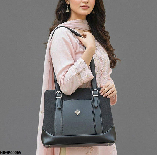 HBGP00065 Black Crest Tote - HBGP