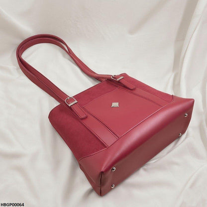 HBGP00064 Maroon Crest Tote- HBGP