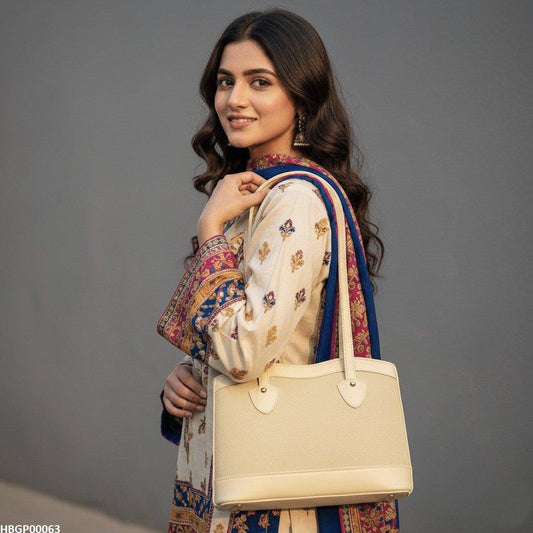 HBGP00063 Wheat Beige Weave Tote - HBGP