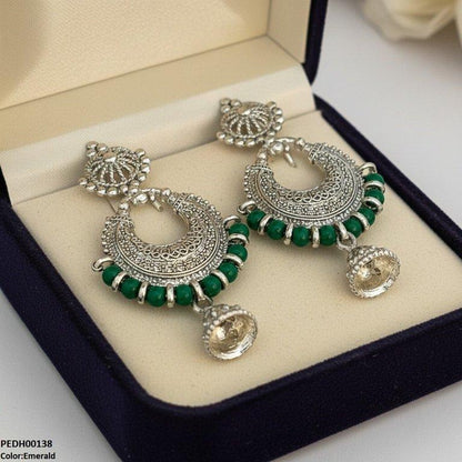 PEDH00138 SDQ Moon Drop  Earrings - PEDH