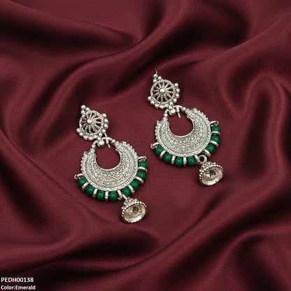 PEDH00138 SDQ Moon Drop  Earrings - PEDH
