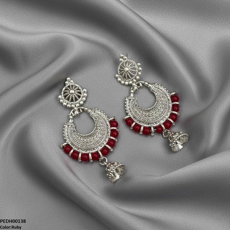 PEDH00138 SDQ Moon Drop  Earrings - PEDH