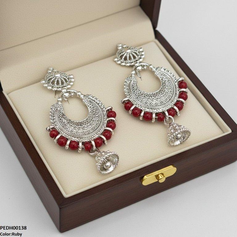 PEDH00138 SDQ Moon Drop  Earrings - PEDH