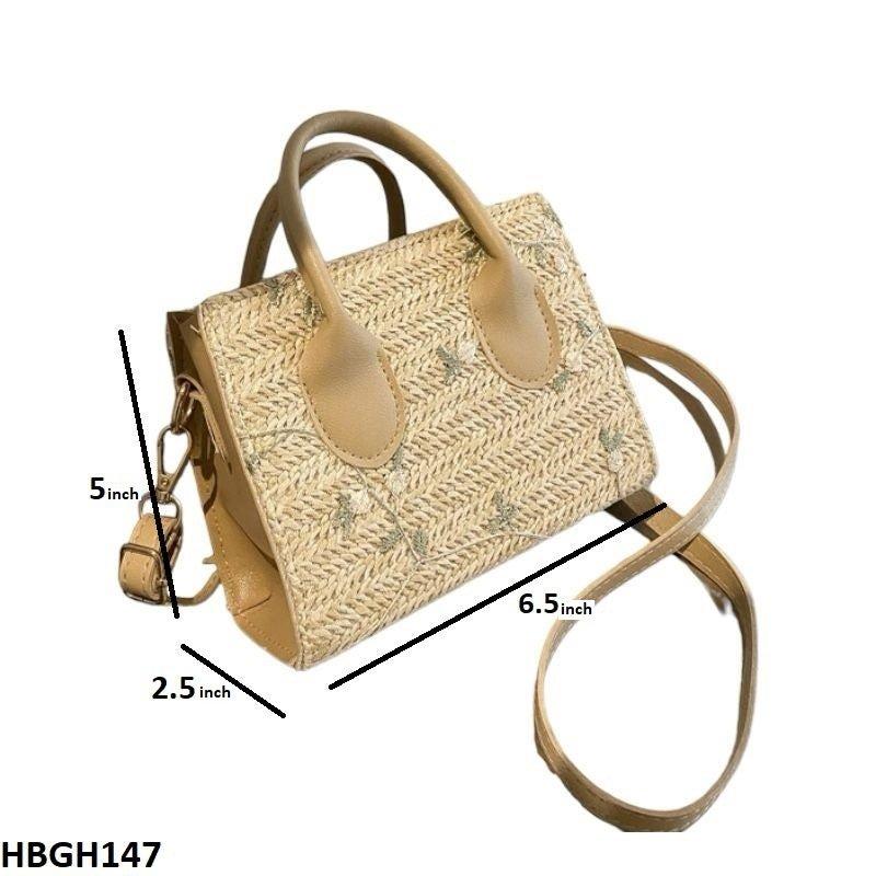 HBGH147 BBM Flower Embroidery Mini Hand Bag - HBGH