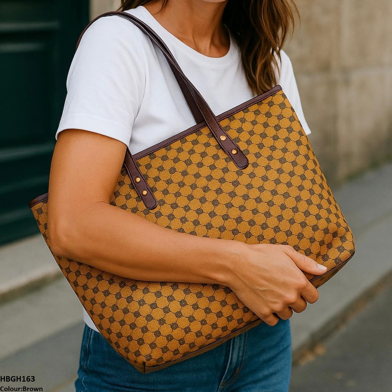 HBGH163 BBM Printed Large Bag - HBGH