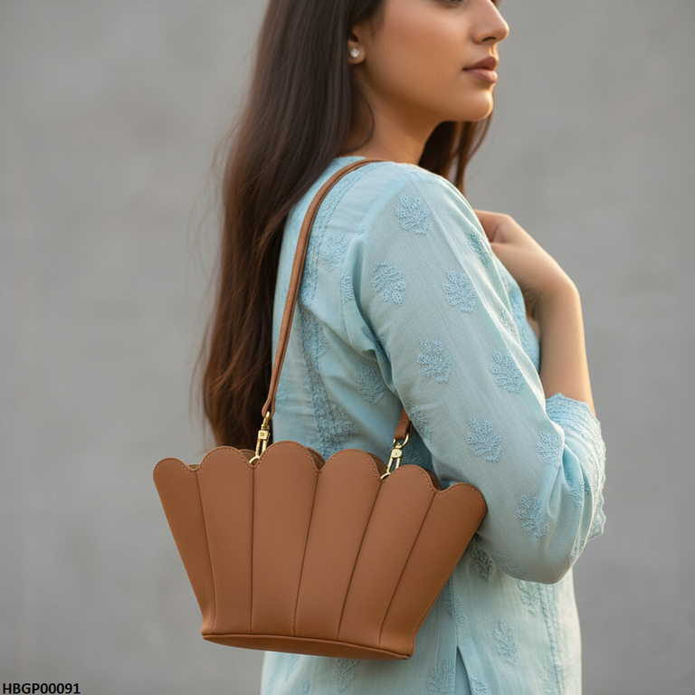 HBGP00091 Velvet Shell Ladies Handbag - HBGP