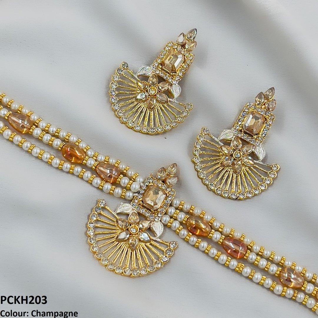 PCKH203 SDQ Square Flower Choker Set